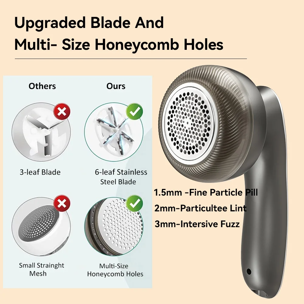Electric Digital Display Lint Remover Rechargeable Pellet Fabric Shaver For Clothing Clothes Fluff Hair Balls Portable Remover 2