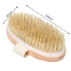 2 In 1 Dry Skin Body Massage Brush Natural Bristle Dead Skin Remover Anti Cellulite Exfoliates Blood Circulation Massage Tools 6
