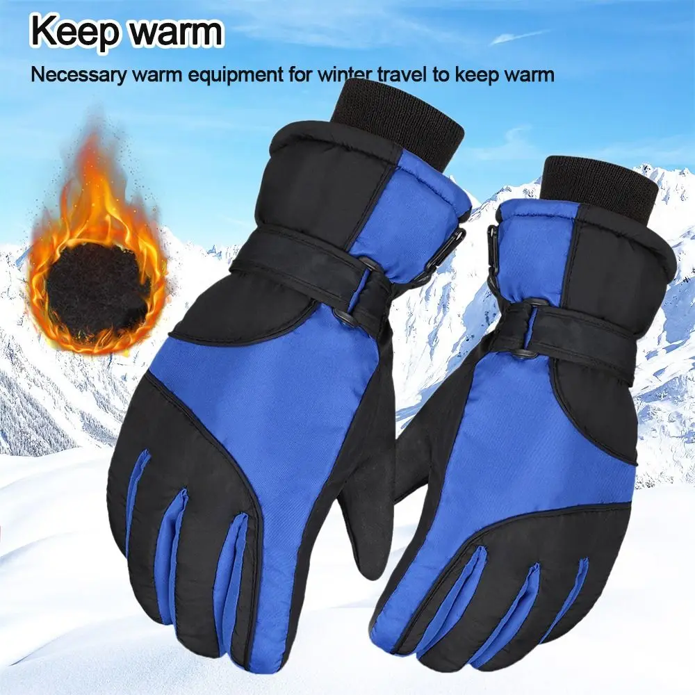 Winter multi-function Snowboard Ski Gloves Non-slip Touch Screen Waterproof Motorcycle Cycling Fleece Warm Riding Gloves ﻿ 2