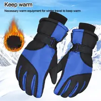 Winter multi-function Snowboard Ski Gloves Non-slip Touch Screen Waterproof Motorcycle Cycling Fleece Warm Riding Gloves ﻿ 2