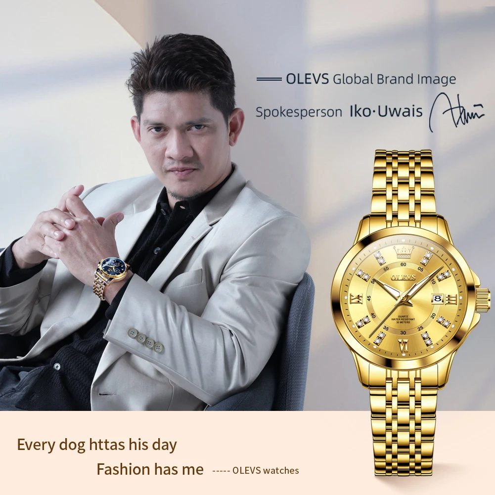 OLEVS 3620 Womens Watches Original Brand Elegant Fashion Quartz Wirtwatch For Ladies Waterproof Luminous Diamond Scale Reloj 2