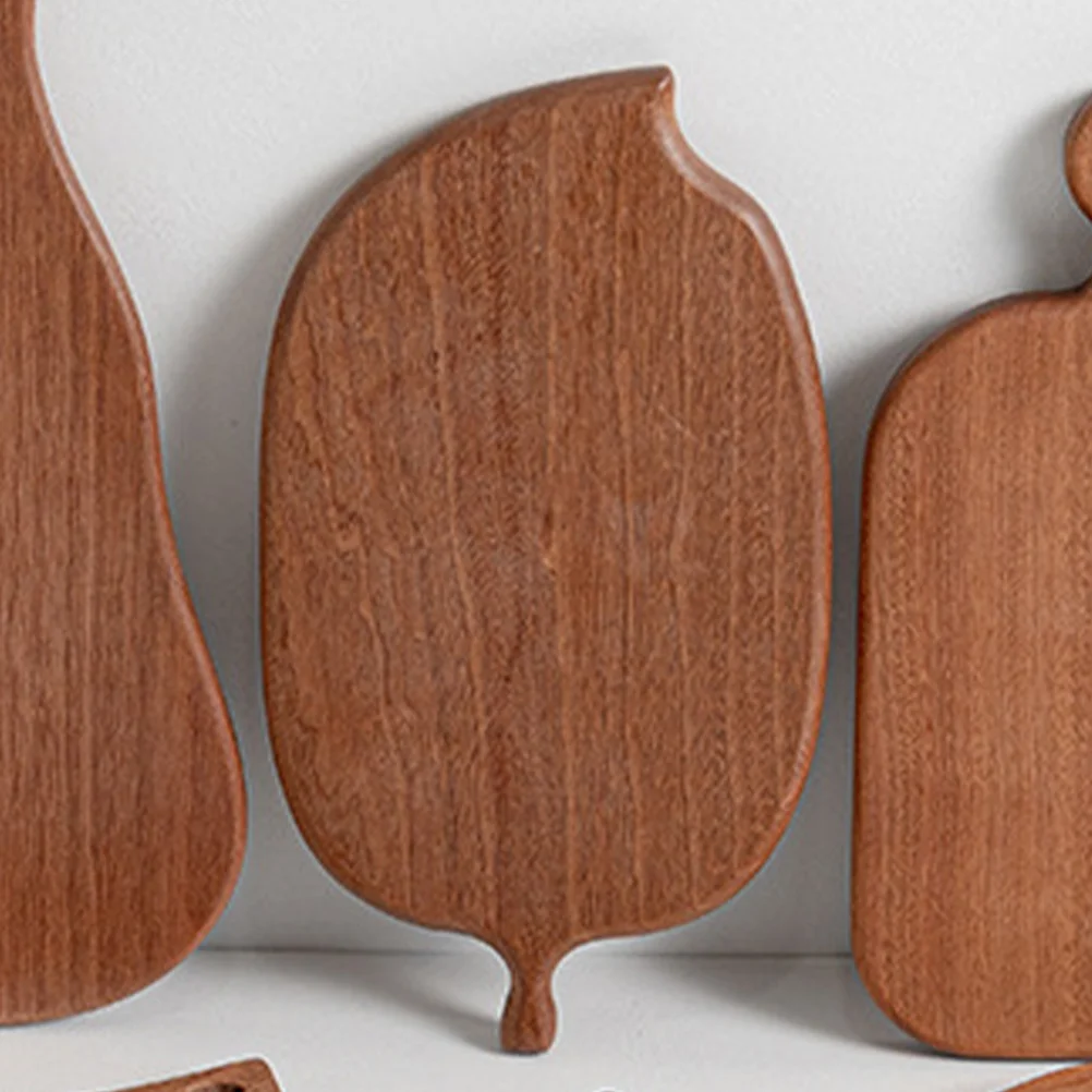 

Ebony Cutting Board Chopping Household Wooden Boards for Kitchen Leaves Bowl Serving