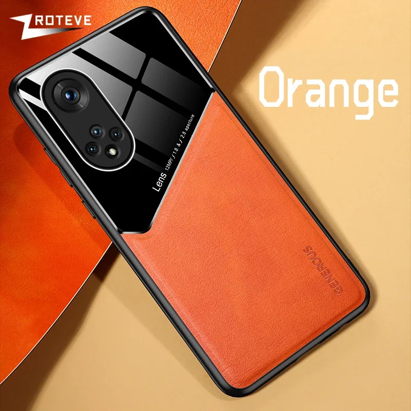 Premium PU Leather Magnetic Phone Case with Hard Shell Cover