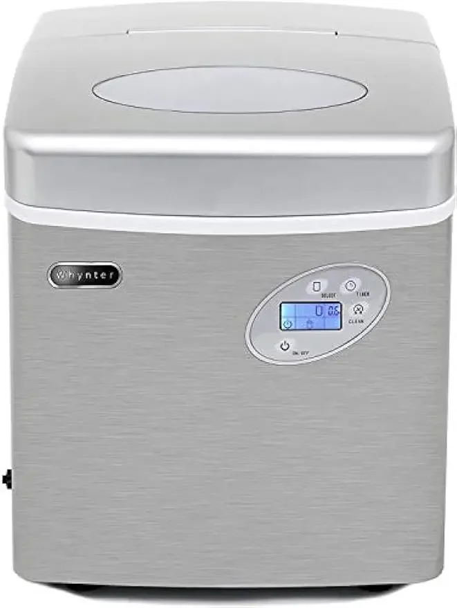 

Whynter imc-491dc portable ice maker, stainless steel, with water connection, one size, 49lb capacity