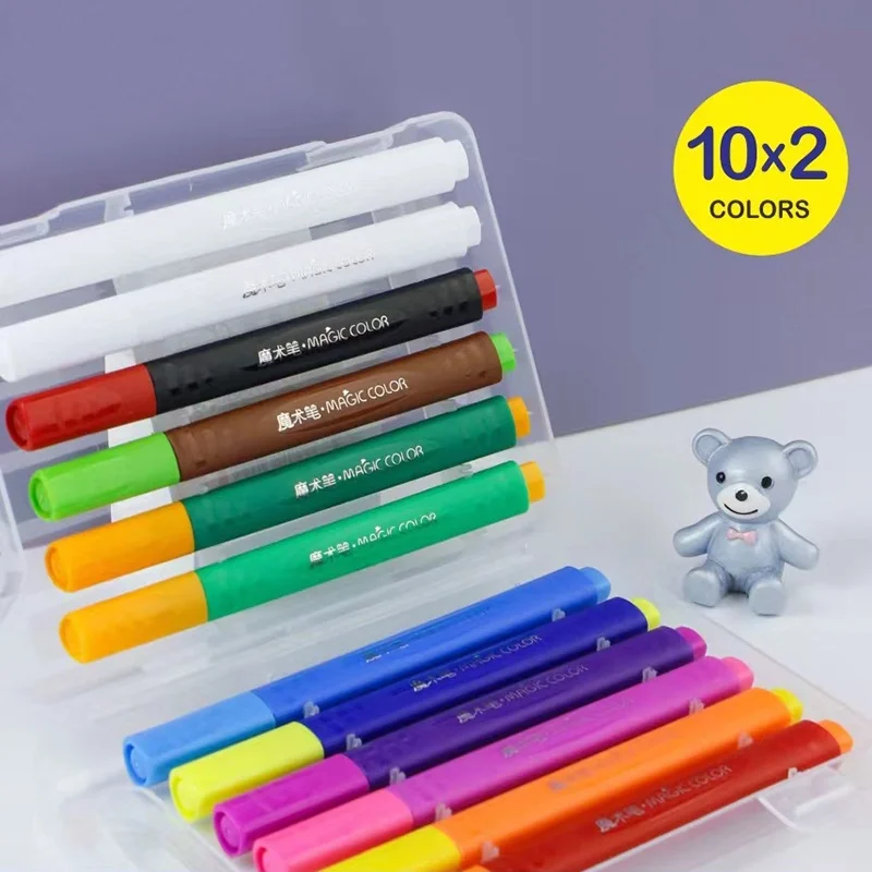 10+2 White Highlighters Magic Color Change Magic Pens Invisible