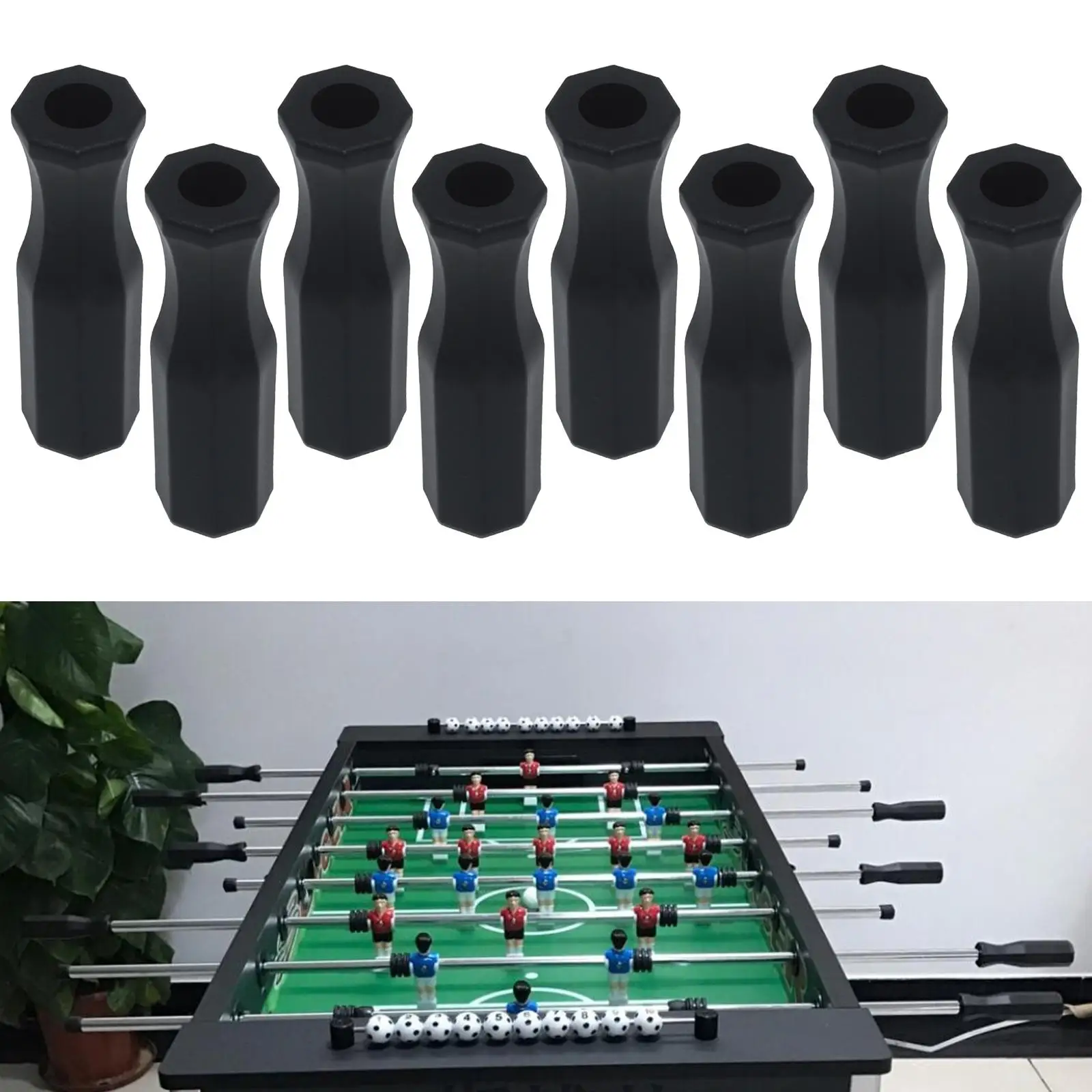 Tabletop Soccer Game 8x Foosball Handle Grips 5/8 inch