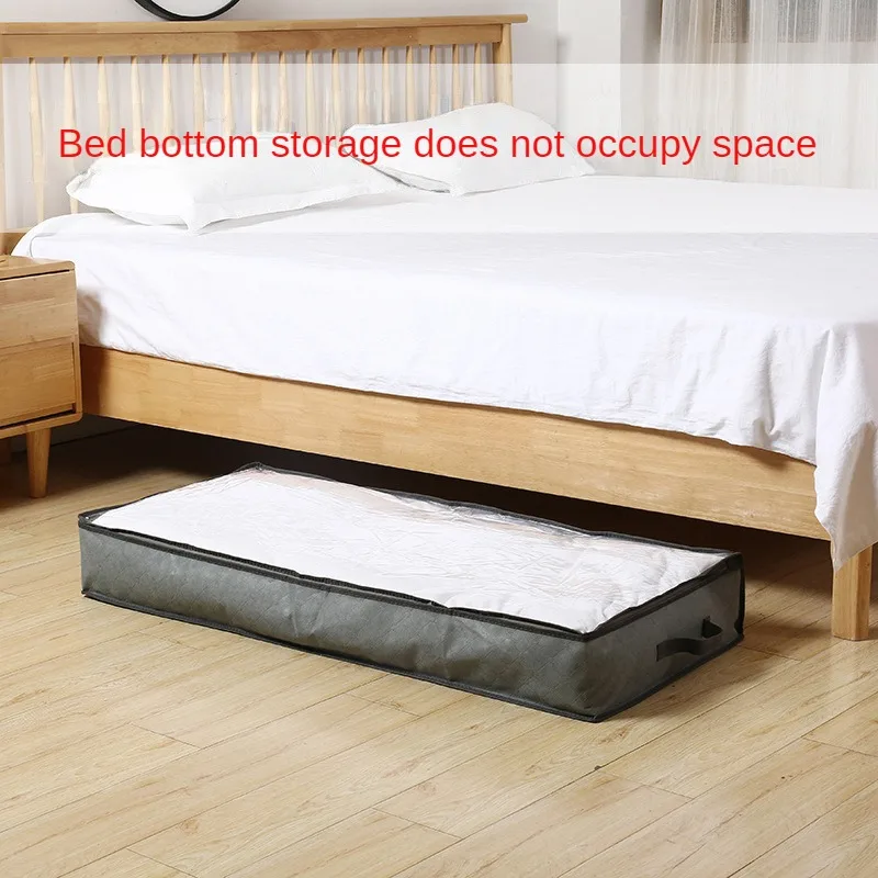 

Bed Bottom Quilt Storage Bag Non-Woven Reinforced Portable Bed Clothes Sundries Quilt Finishing Storage Bag Organizer