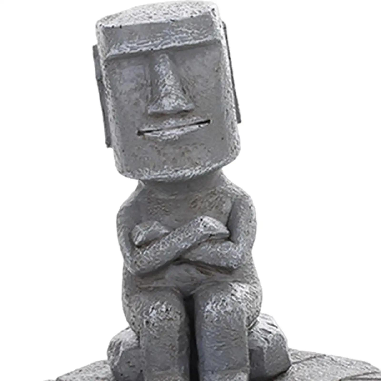 

Easter Island Statue Mobile Phone Holder for Fish Tank Desk Home Office Black