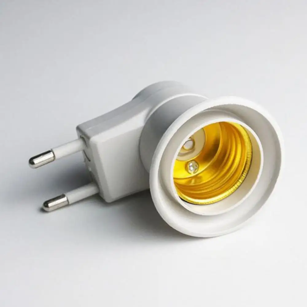 Lamp Bulb Holder Lamp Holder Lamp Base Socket Converter Lamp Socket Adapter EU Plug E27 Screw With On-Off Switch for CFL