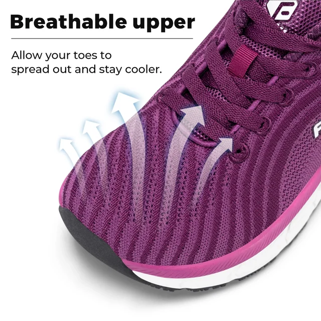 Chaussures De Marche Femme Extra Larges - FitVille - Pour Pieds Larges Et Plats - Semelle Antidérapante - Confort Optimal