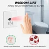 EU UK US Touchless hand wave smart switch Non-Touch IR Sensing wall switch Hand Scan Smart Switch for light 5