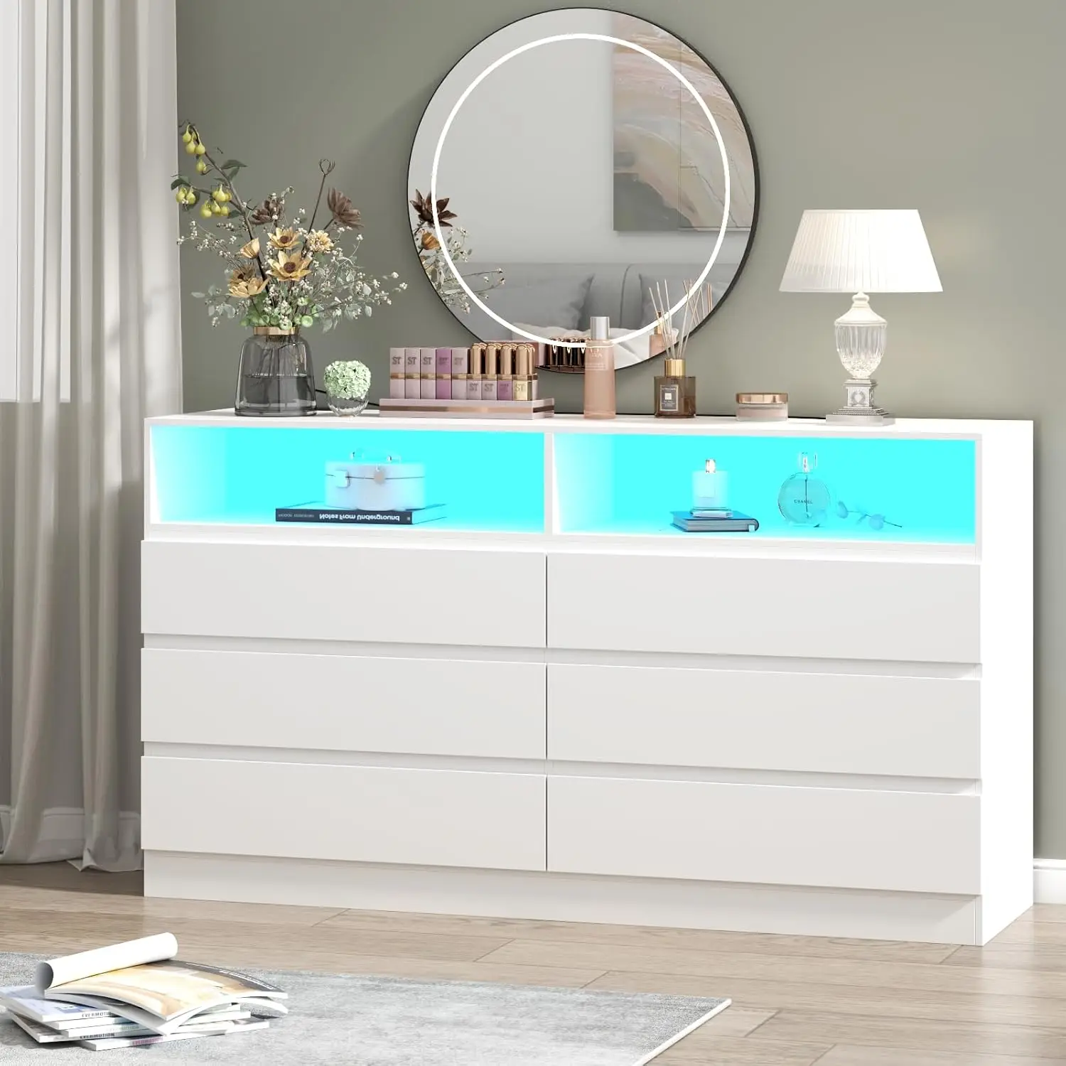 6 Drawer Double Dresser 1