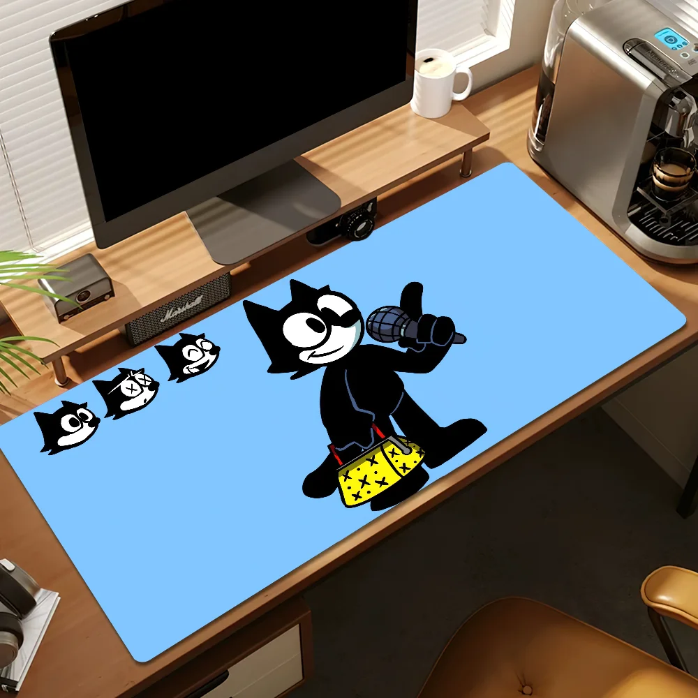 Cartoon F-Felix the Cat Mouse Pad Protector Office Gaming Accessories Laptop Gamer Cabinet Non Slip 6