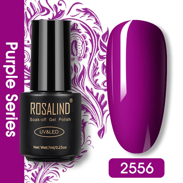 ROSALIND Nail Gel Polish Glitter Series Gel Varnishes All For Manicure Soak Off UV Lamp Nails Art Semi Permanent Gel Polish RA2556