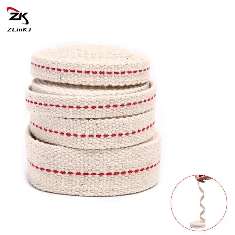 Kerosene Lamp Wick Braided Cotton Wick Flat Cotton Oil Lamp 1cm/1.2cm/1.5cm/2.5cm Width 1M Length