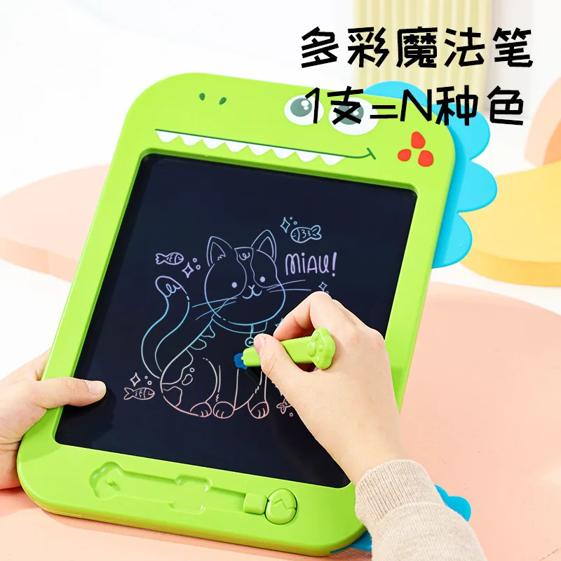 LCD 쓰기 태블릿 용 장난감, 10.5인치 낙서판 어린이용 그림판 선물, 공룡 그림판 크리스마스 생일 선물 L29