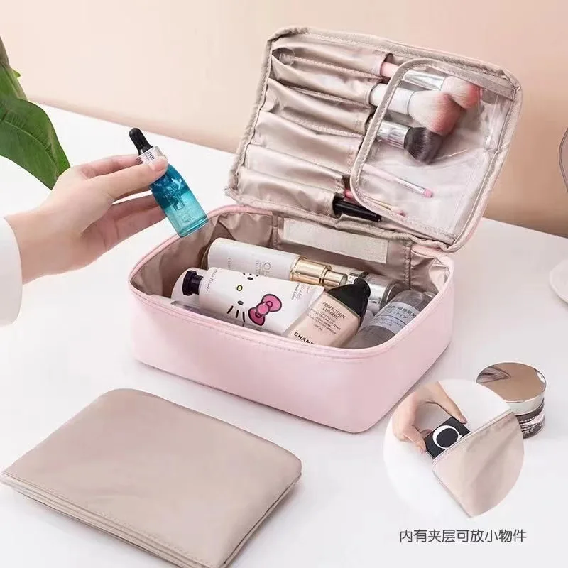 Women’s Portable Travel Cosmetic Bag – Waterproof Large-Capacity Makeup and Toiletries Organizer for Travel Bags & Storage Items Beach bags