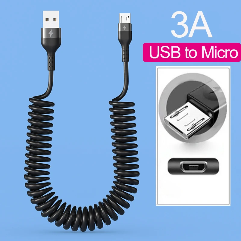 Black 3A Micro-USB