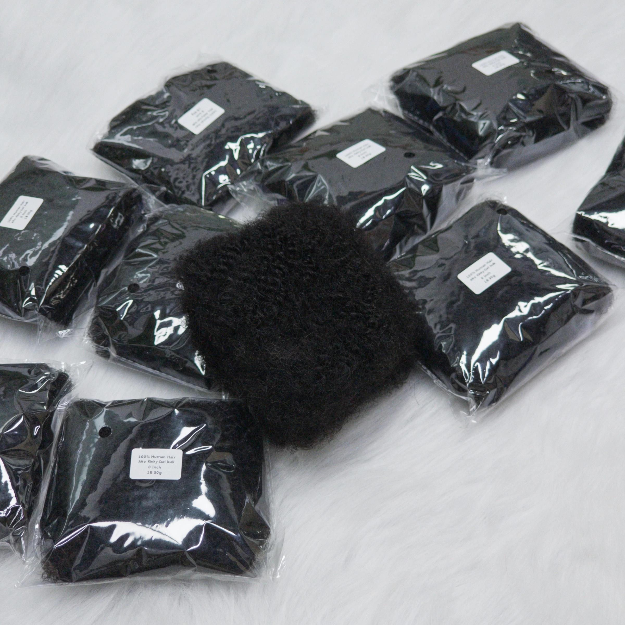 Brazilian Afro Kinky Bulk Human Hair Remy Hair Bundle for Braiding Rebecca No Attachment Peruvian QVR 2