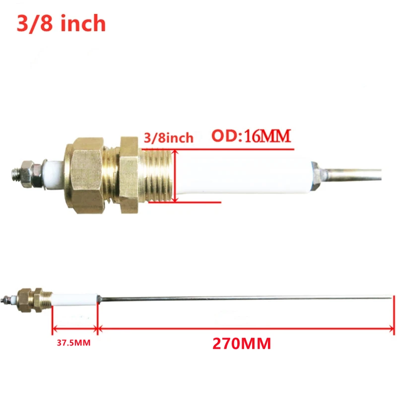 For Steam Boilers High Temperature Resistance Water Level Probe Boiler 3/8 inch Electrode Rod Parts