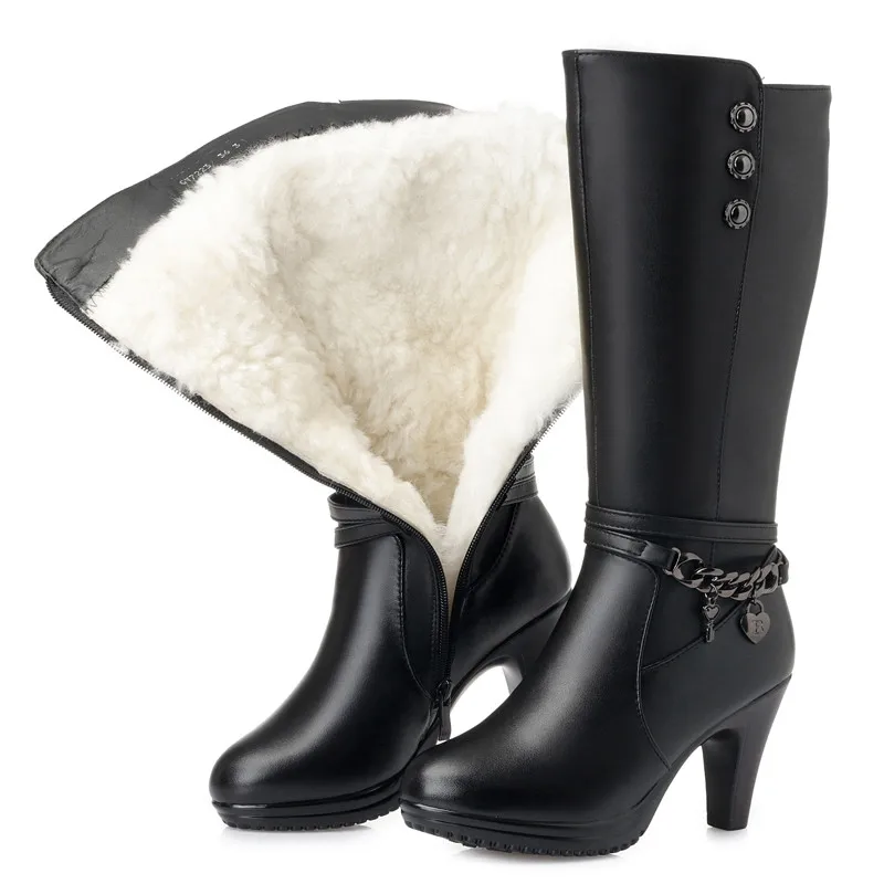 Women's Winter Boots Genuine Leather | Women's Genuine