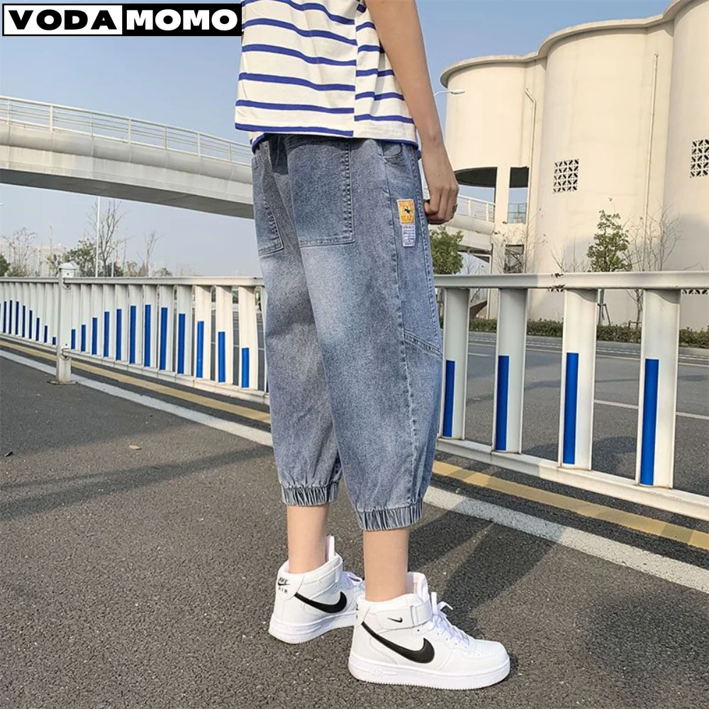 2023 Bermuda Jeans Casual Shorts Men Summer Clothing Male Denim Pant Cotton Long Capris Shores Of Chores pantalones cortos