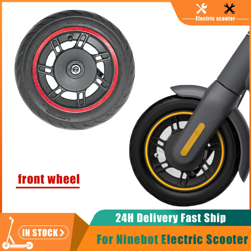 

Electric Scooter Wheel For Ninebot Max G30 10 Inch Front Wheels Hub with Vacuum Tires Assembly Spare Parts Replacement Tyres