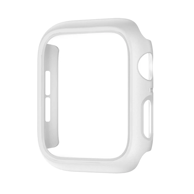Cover for Apple Watch Case 45mm 41mm 44mm 40mm 42mm 38mm Accessories PC Protector bumper iWatch for Iwatch Series 7 SE 6 5 4 3 2 White