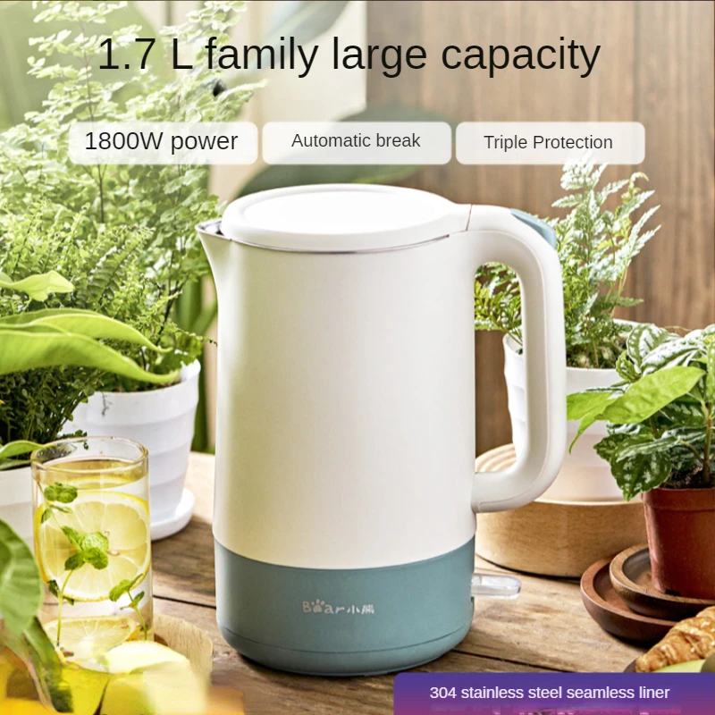 Electric kettle household stainless steel automatic anti-dry boiling water to open large-capacity kitchen appliances