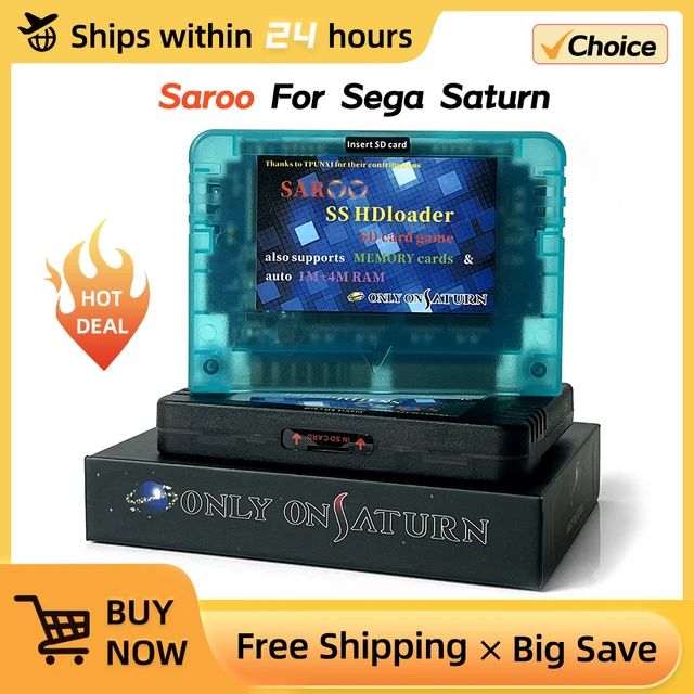 New Version Saroo SS HDloader Game Reader Cartridge Support SD/TF Menory Cards Play Games Without CD for Sega Saturn 1