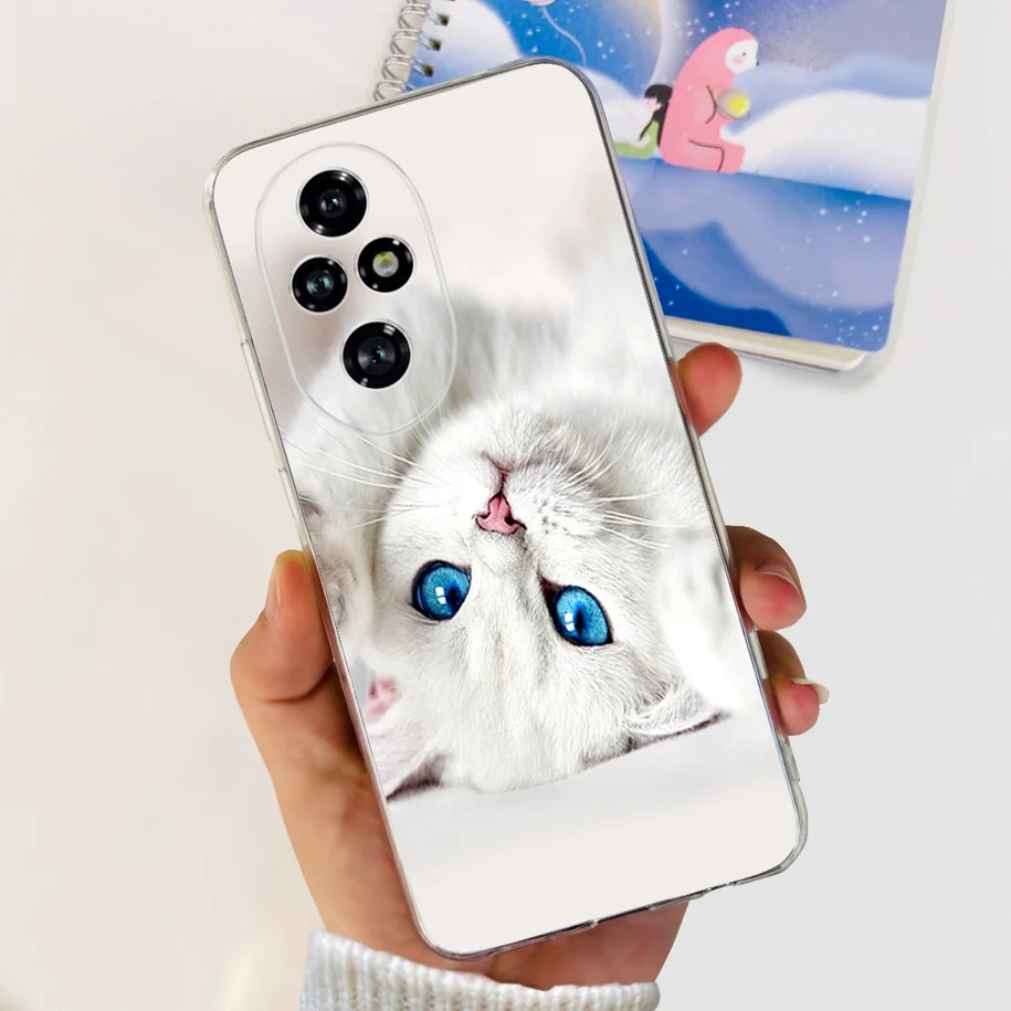 Clear Tulip Flower Soft Silicone Phone Case - Fashionable Protective Cover