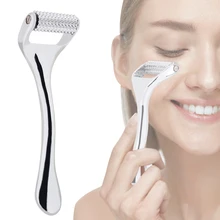 

New Face Roller Zinc Alloy Derma Roller Painless Micropin Facial Manual Massager Skin Care Tool Wrinkle Remover Body Treatment