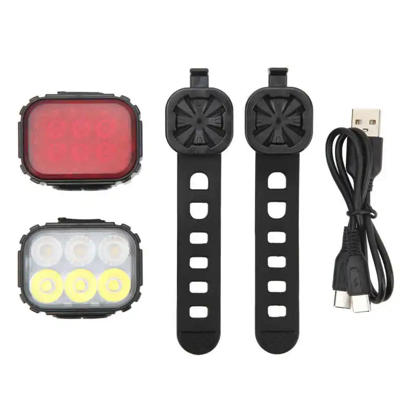 

Bicycle Light Set High Brightness Rechargeable Bicycle Light IP65 Waterproof Headlight Tail Light Combination