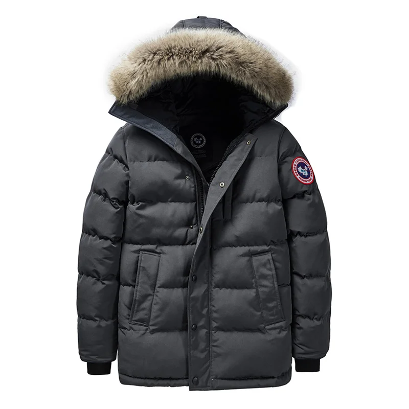 -30 C FIT Plus Thick Velvet Down & Parka coat 6XL 7XL 8XL  winter jacket men waterproof windproof chaquetas hombre 3