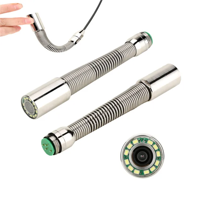 GAMEATER Pipe Inspection Camera with 512Hz Transmitter Image Self-leveling CVBS Camera 23mm Pipeline Industrial Endoscope 1