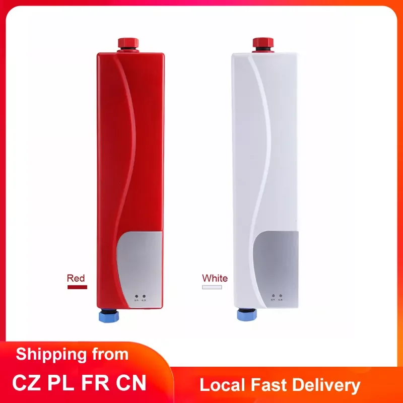 3000W Electric Water Heater Mini Tankless Instantaneous Water Heater  Kitchen Bathroom Shower Hot Water Fast Heating EU Plug 220V - AliExpress