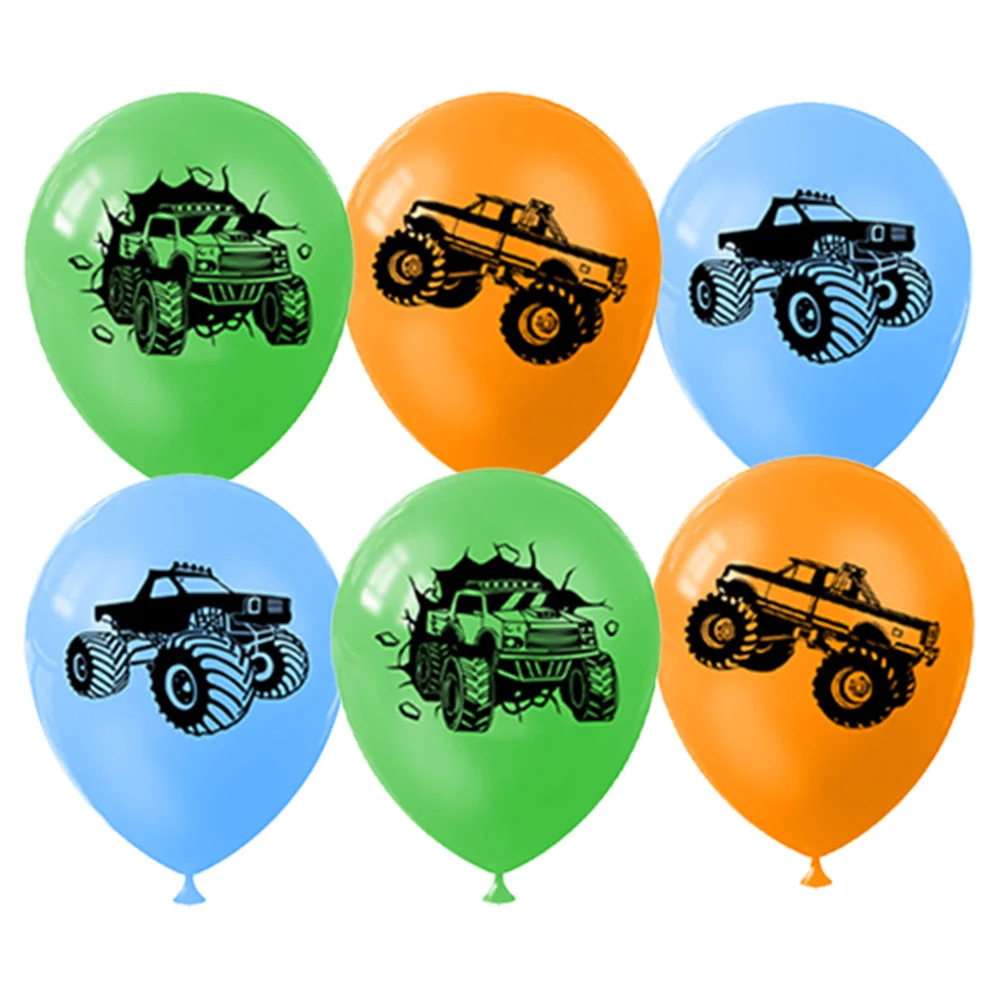 15Pcs Monster Truck Decorazioni Per Feste Camion Race Car Palloncini In Lattice Per Monster Racer Tema Bambini Compleanno Baby Shower Supply
