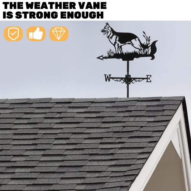 Szélkiláttyú Vintage Dekoráció Időjárási Lapátok Tetők Lapátkerti Termék Fém Kakas Weathervane Vas Szél Szobrok - Image 6