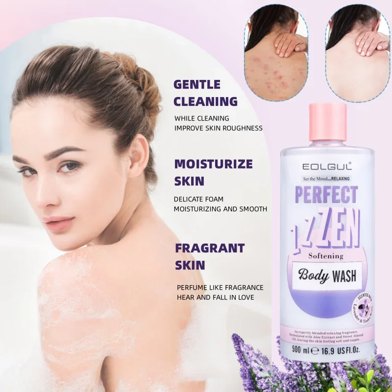 

Lavender Body Wash Deep Cleaning, Anti-mite, Oil Control, Brightening, Whitening and Moisturizing Shower Gels
