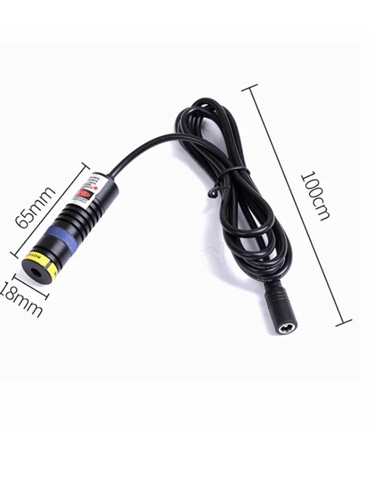 Description Picture 2 of itemAdjustable Focus Blue Purple 405nm 10/50/80/100/150/200mm Dot/Line/Cross Industrial Laser Module 18 * 65mm