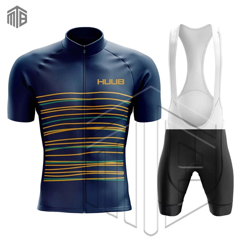 HUUB Cycling Jersey Set Mens Bike Clothing Summer Short Sleeves Cycling Base Layers Bicycle Clothes Ropa Ciclismo Hombre Maillot