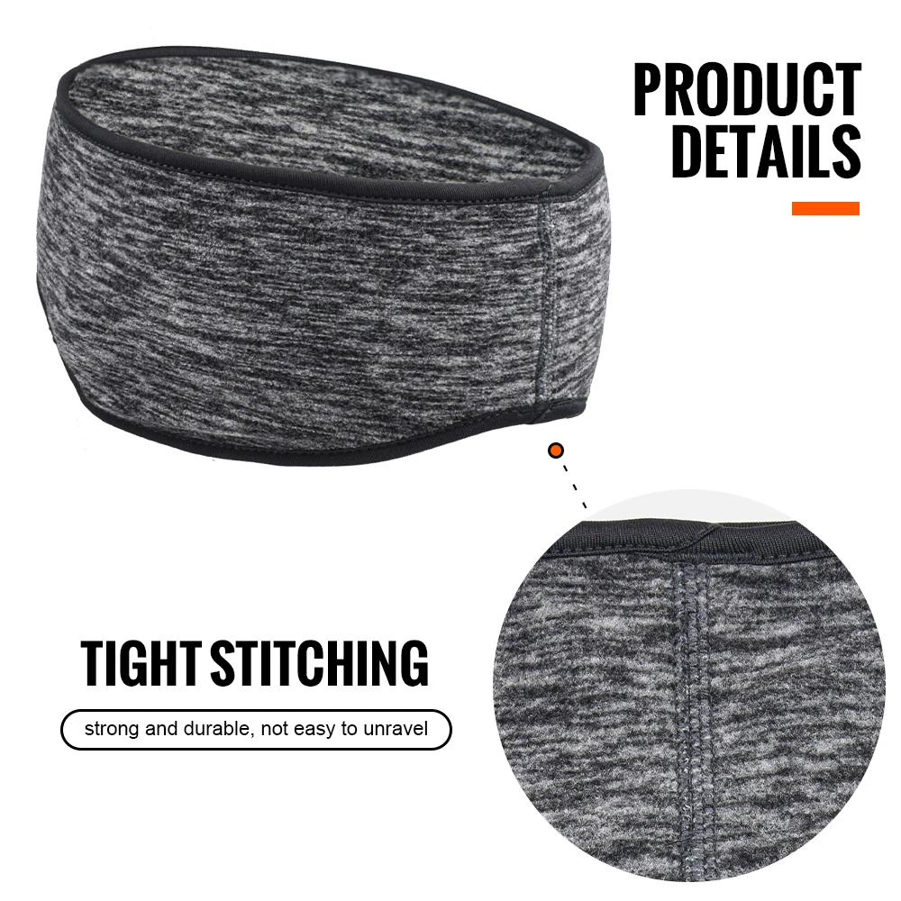 WRELS Ear Warmer Headbands Windproof  Forehead Protection Headbands Polar Fleece Warm Headband Elastic Ski Ear Cover Ear Muffs