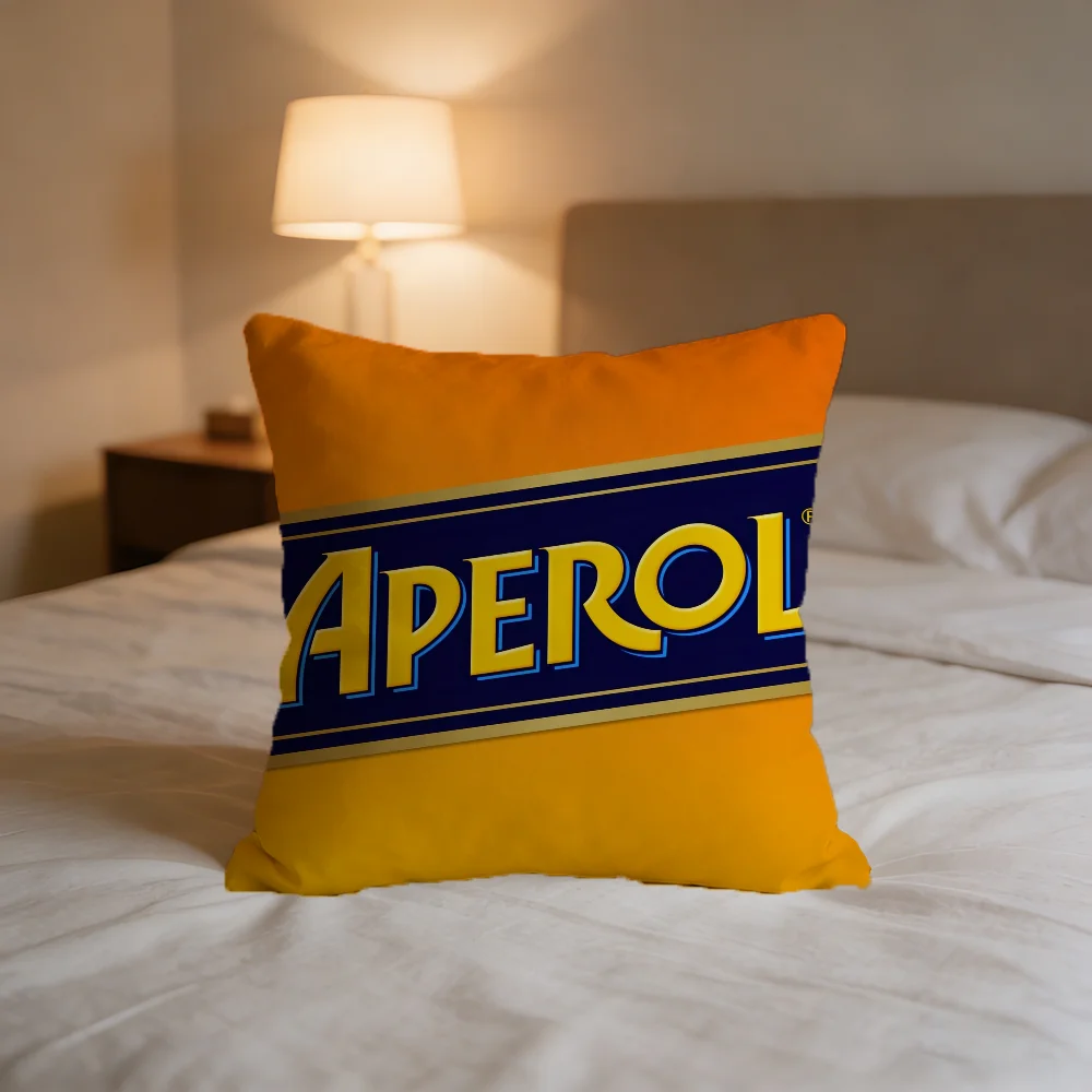 A-Aperol 로고 S-Spritz-z 쿠션 커버 베개 인쇄용 소파 장식 홈 카룸 커피숍 오피스 북유럽 심플리시티