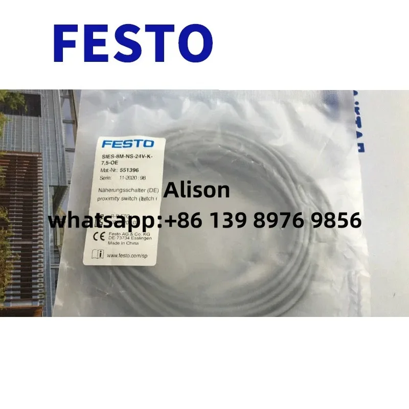 

FESTO Proximity sensor SIES-8M-PO-24V-K-10-M8D 551395 SIES-8M-NS-24V-K-0,3-M8D 551397