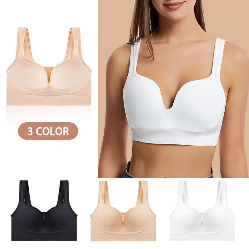 Reggiseni A 3 Colori Per Donna Reggiseno Sportivo Reggiseni Senza Fili Reggiseno Push Up Top Bralette Intimo Donna Senza Reggiseni Con Struttura Ossea