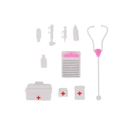 Mini boîte à médicaments en plastique, 10 pièces/ensemble, jouet de Simulation de médecin, costume de Cosplay, accessoires de poupée cadeau 