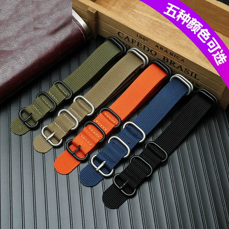 Durable Waterproof Nylon Watch Strap for Army Sport Watch - Multiple Sizes Available