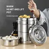 Large Stainless Steel Insulated Lunch Box Work Meal Box Double Layer Vacuum Pot Soup Pot Home Decorations And Appliances 4