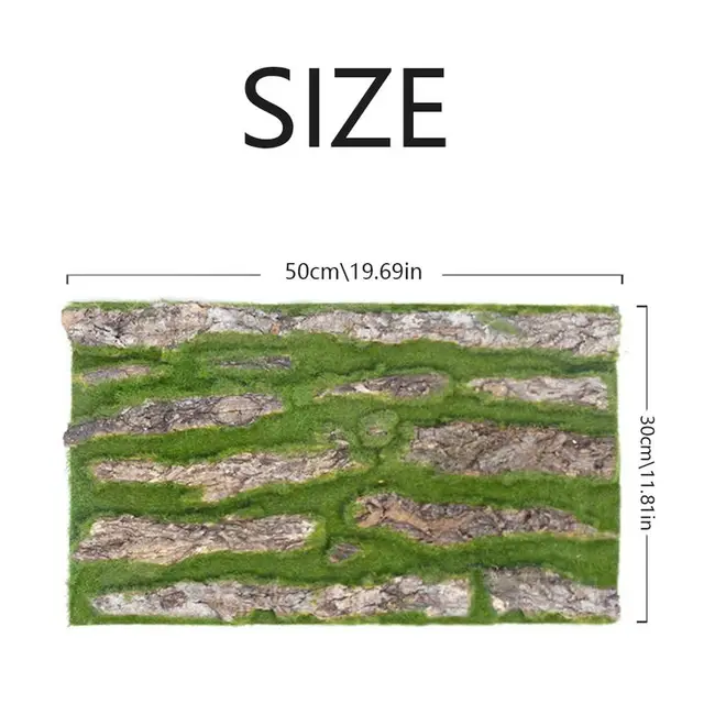 Szimulációs Fa Kéreg Otthoni Csatorna Dekoráció Hamis Zöld Moha Esküvői Fű Fali Növények - Image 6