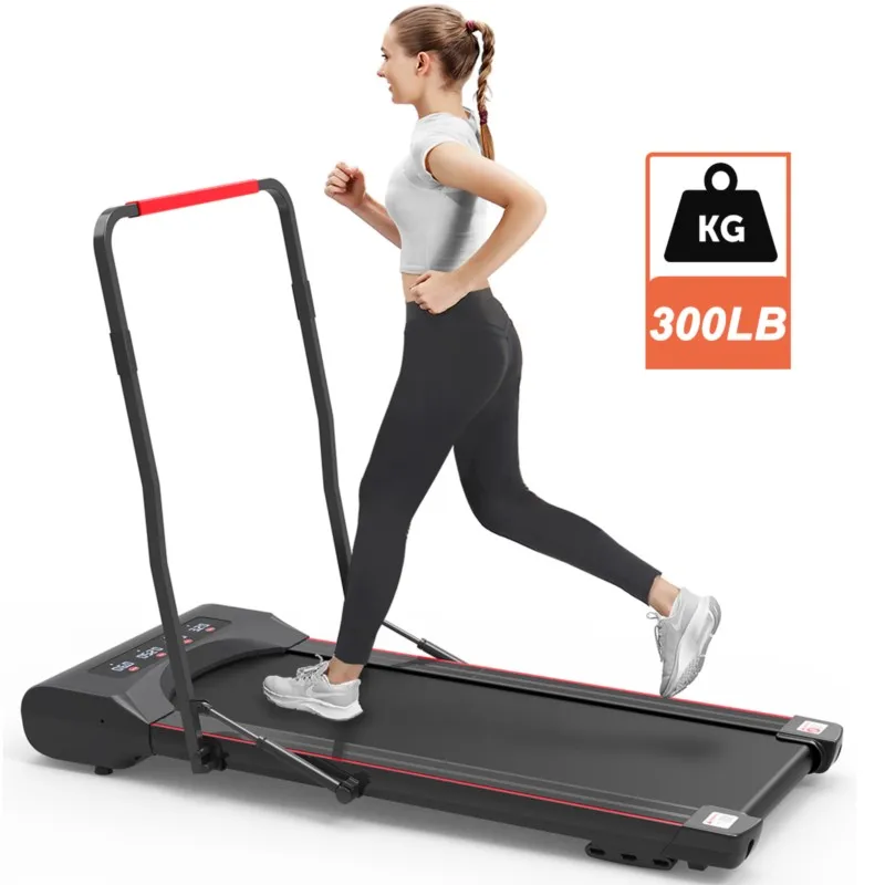 US Stock Under Desk Walking Pad Treadmill Foldable with Handlebar Remote Controll 300 LB Capacity electric treadmill